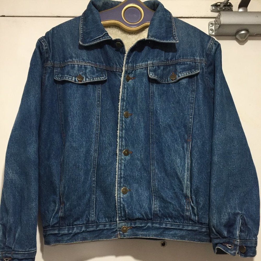 VINTAGE SHERPA LINED DENIM JACKETS SIZE S